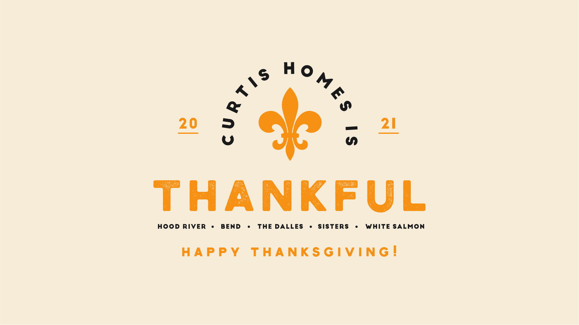 Curtis Homes is Thankful Curtis Homes LLC